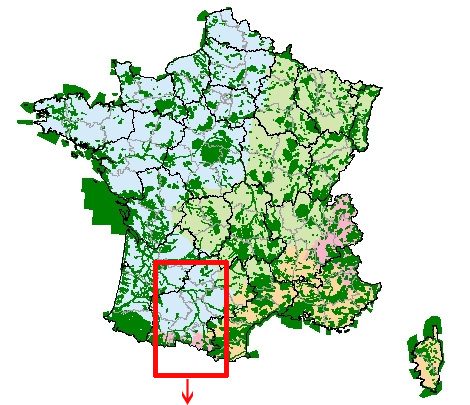 Carte du réseau Natura 2000 (au 31/12/2008)